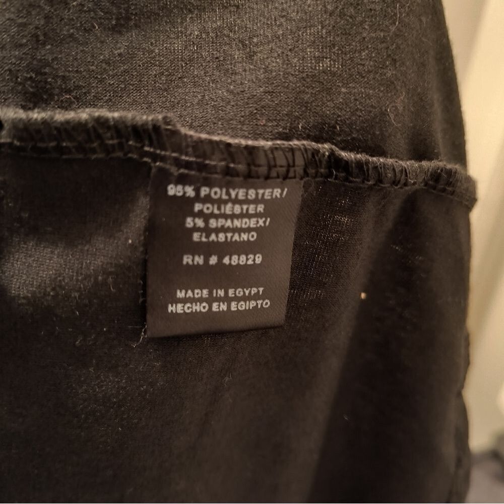 Black Cowl Neck Thin Sweater Plus Size Peplum Long Sleeve V Cut - Picture 4 of 6